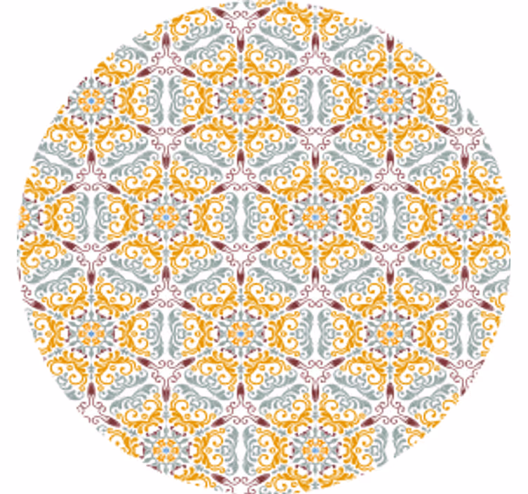 Coasters intricate floral design - TenStickers