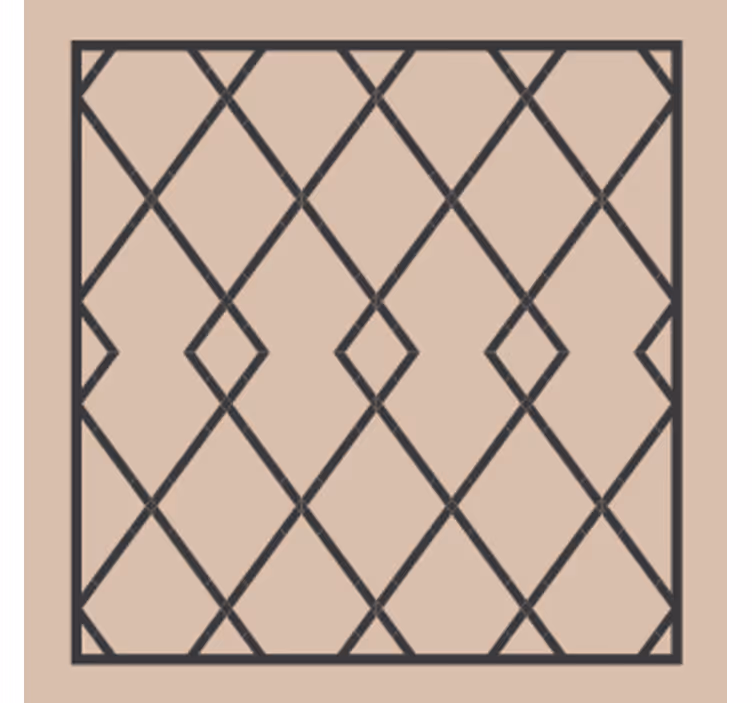 Coasters with geometric layered design - TenStickers