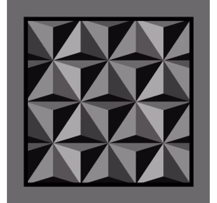 Coasters with geometric shape design - TenStickers