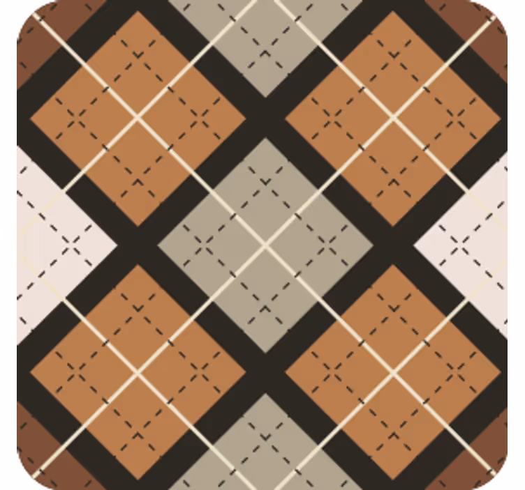 Coasters geometric pattern squares - TenStickers