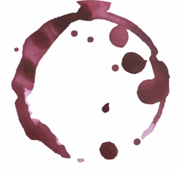 Wine stains drink coasters - TenStickers