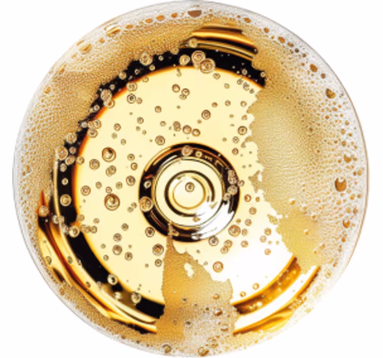 Champagne more drink coasters - TenStickers
