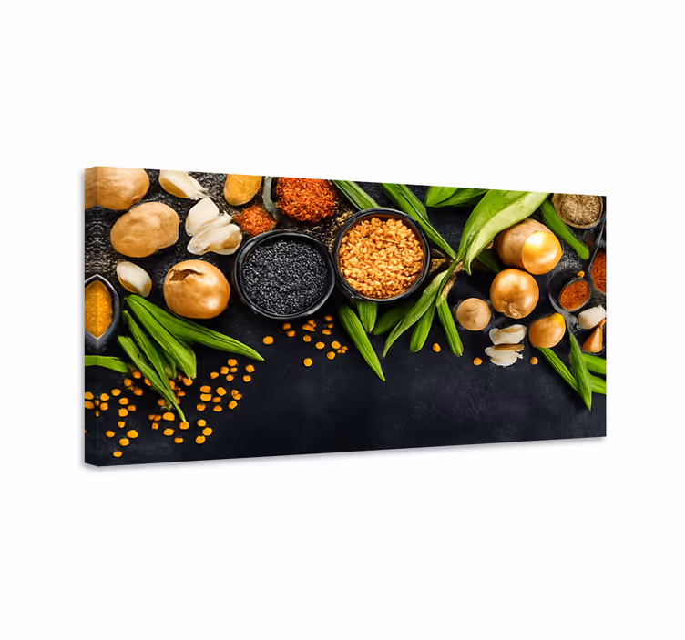 Vegetables and spices kitchen prints - TenStickers