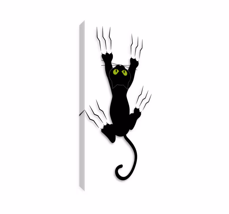 Cat wall art cute kitten wall decal - TenStickers
