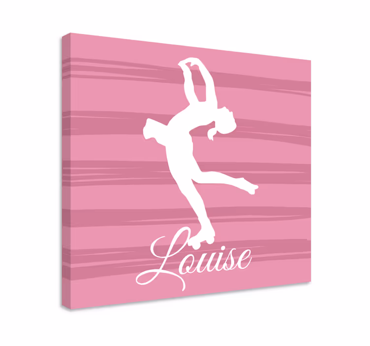 Figure skater personalised canvas - TenStickers