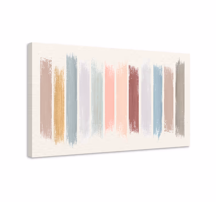 Expressive Brushstrokes Canvas abstract wall art  1 - TenStickers