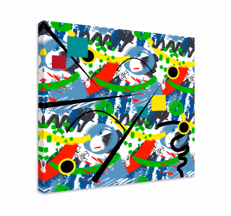 Conceptual Geometric Disorder abstract wall art  1 - TenStickers
