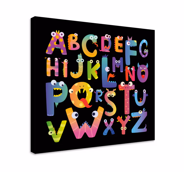Children's alphabet Alphabet canvas prints - TenStickers
