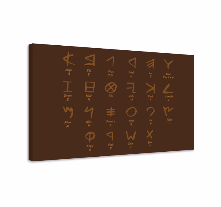 fenice alphabet Alphabet canvas prints - TenStickers