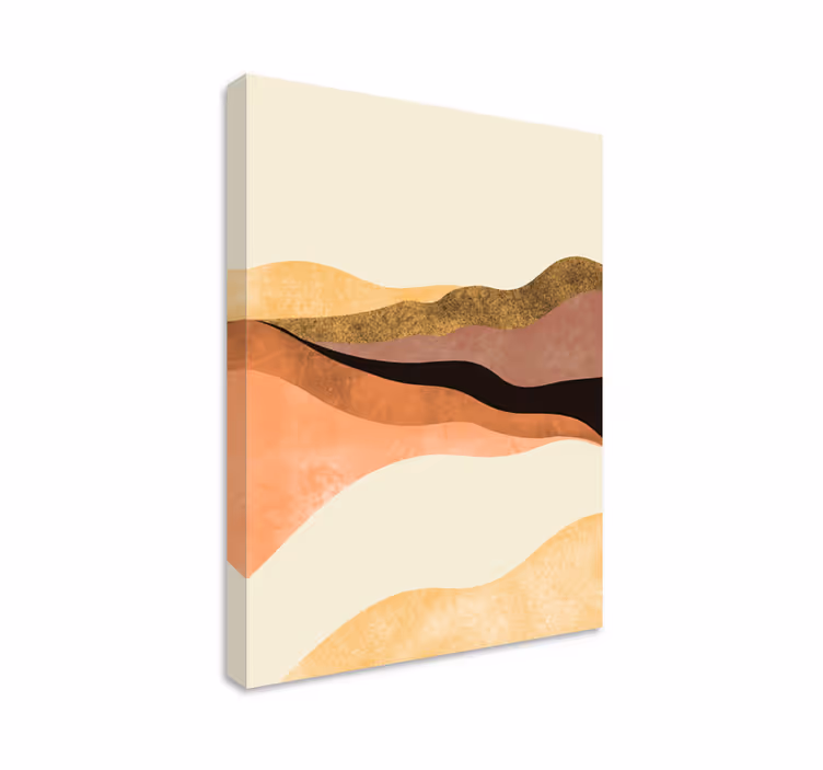 Abstract wall art 1 gentle waves flow art - TenStickers
