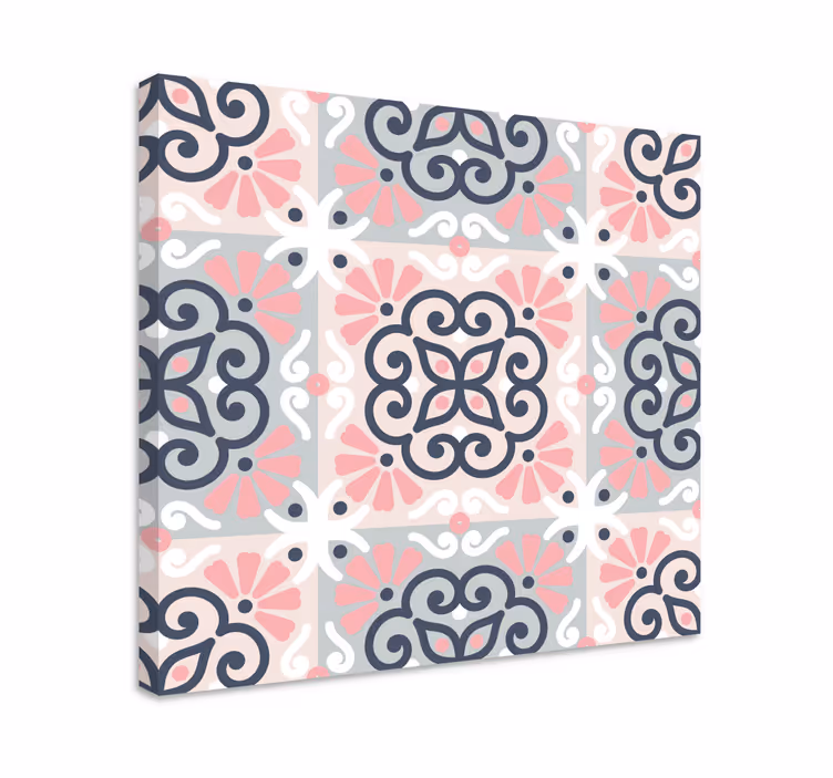 Mandala Tile mandala canvas wall art - TenStickers