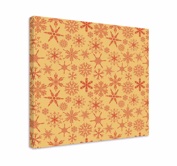Landscape canvas snowflakes design - TenStickers
