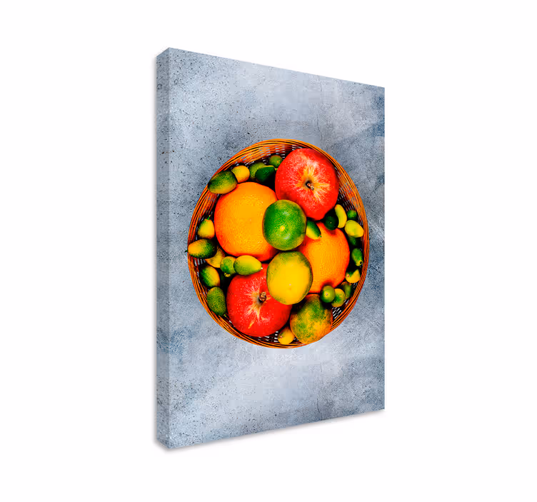 Colorful fruit Bowl fruit canvas - TenStickers