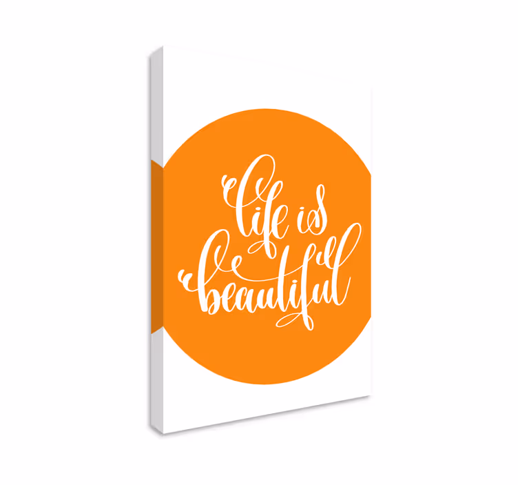 Quote canvas of uplifting life affirmations - TenStickers