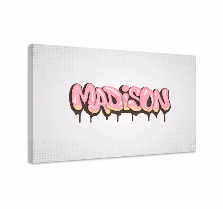 Youth customizable graffiti teen canvas print - TenStickers