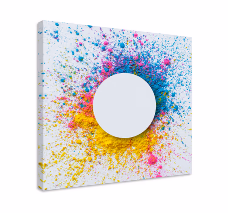 Circle Splash canvas art prints - TenStickers