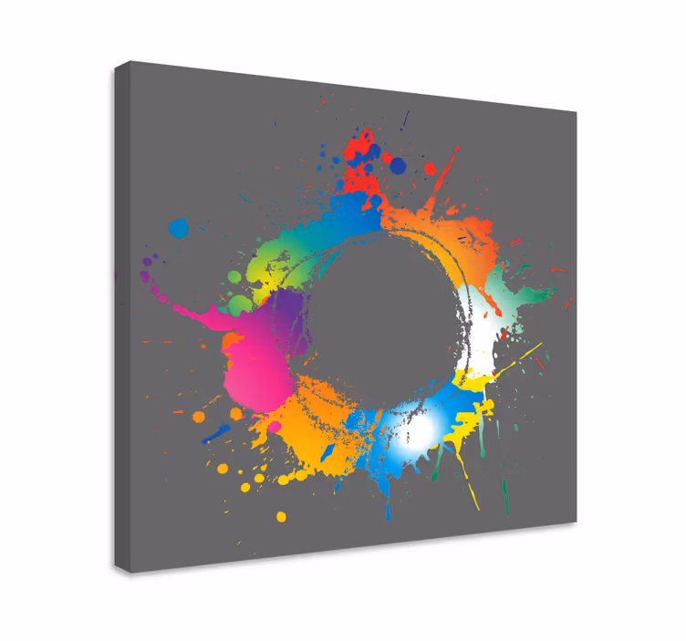 Abstract splash abstract canvas wall art - TenStickers