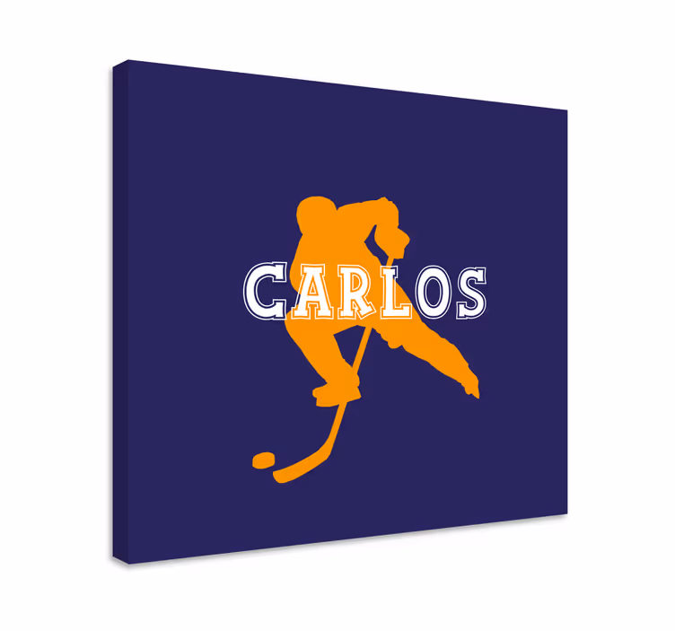 Sports canvas art ice hockey player artwork - TenStickers