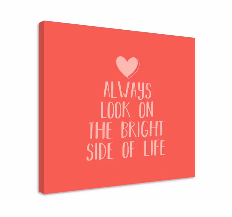 Quote canvas inspiring positivity artwork - TenStickers
