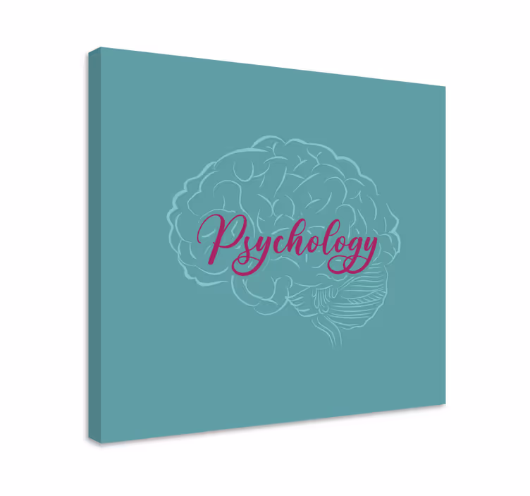 Psychology Brain modern canvas wall art - TenStickers