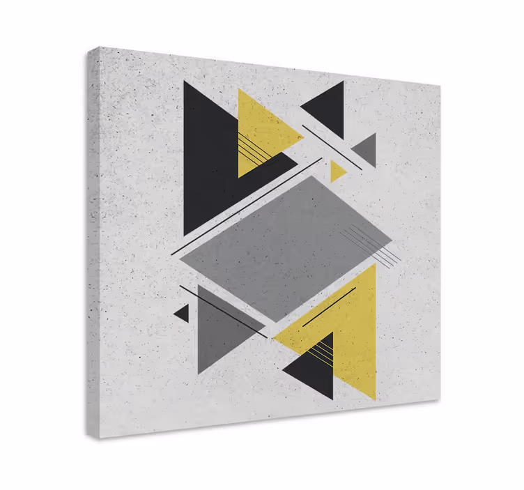 Geometric canvas geometric shapes layout - TenStickers