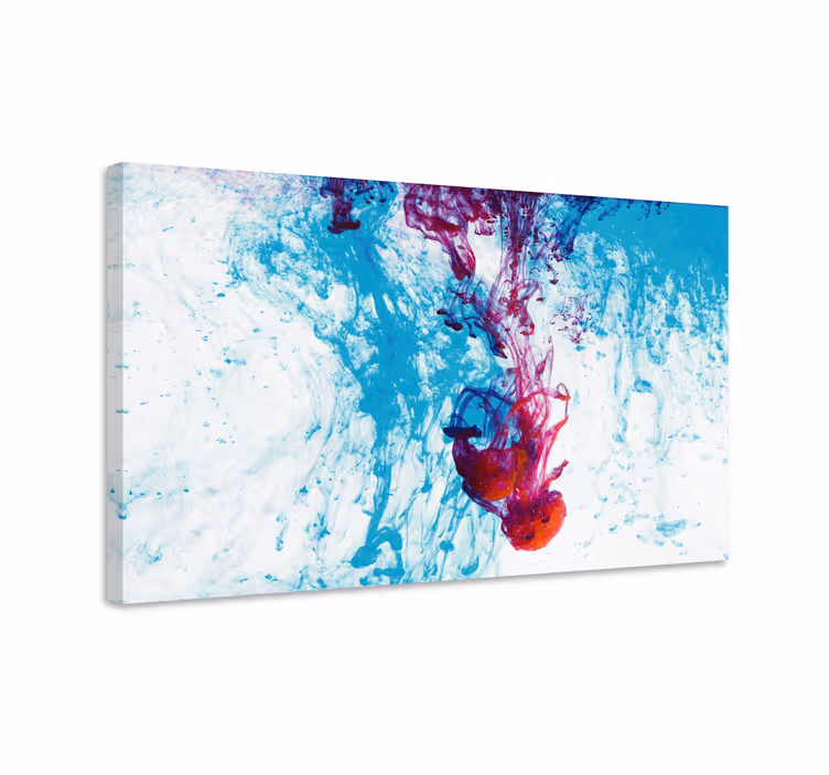 Purple and blue water effect modern canvas - TenStickers