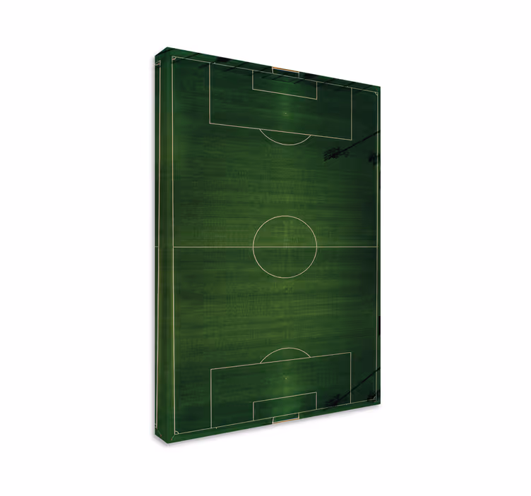 Sports canvas art soccer field overview - TenStickers