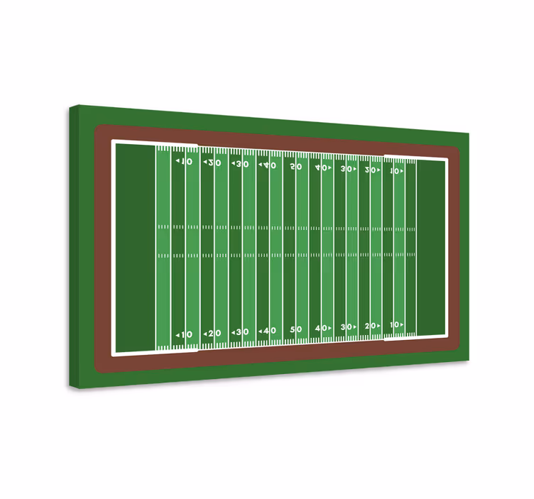 Sports canvas art football field design - TenStickers
