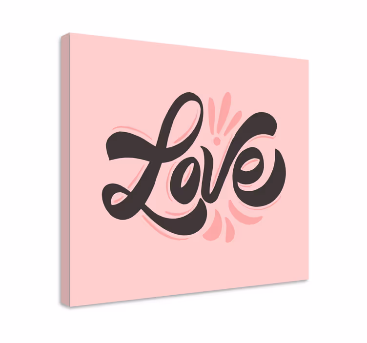 Quote canvas love expression - TenStickers