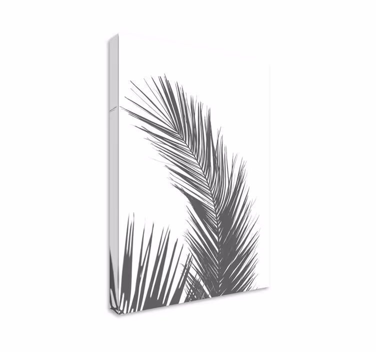 Grey palm tree nordic art prints - TenStickers