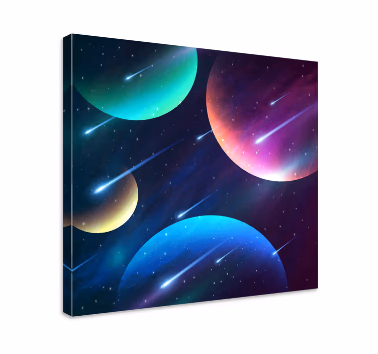 Music canvas art cosmic celestial dance art - TenStickers