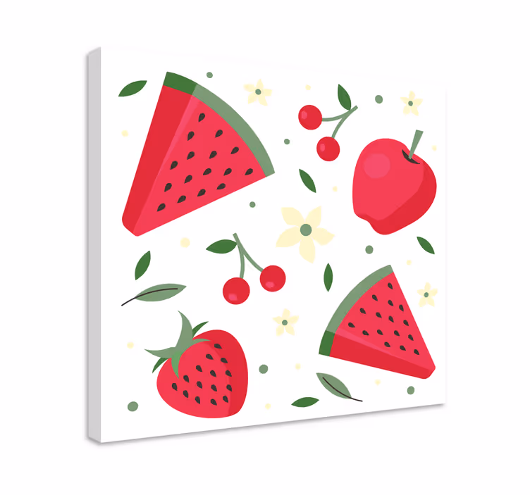 Refreshing fruit delight fruit canvas wall art - TenStickers