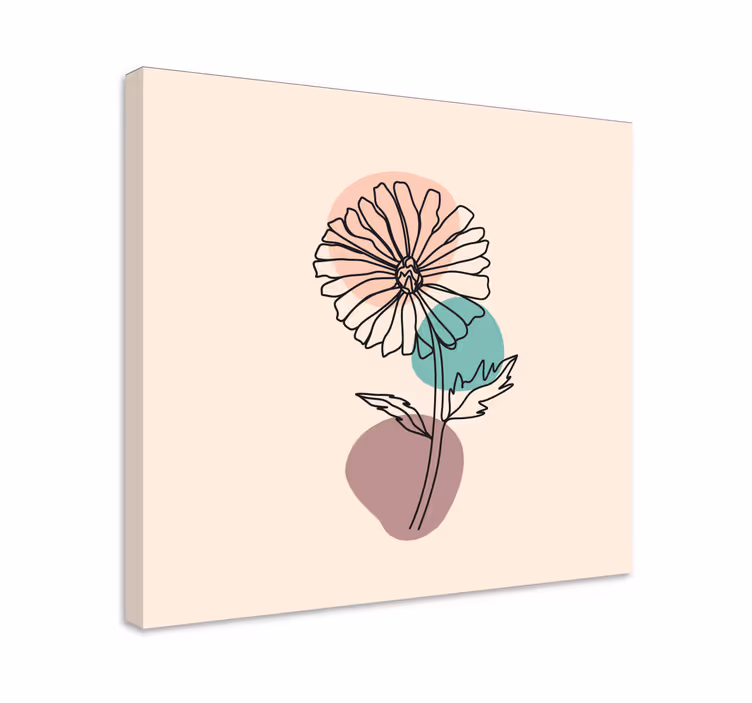 Daisy flower nature flower canvas - TenStickers