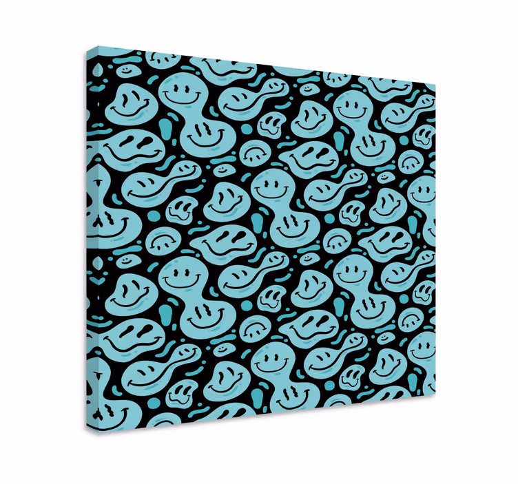 Quote canvas with joyful smile designs - TenStickers