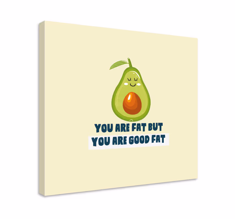 Funny quote with Avocado quote canvas wall art - TenStickers