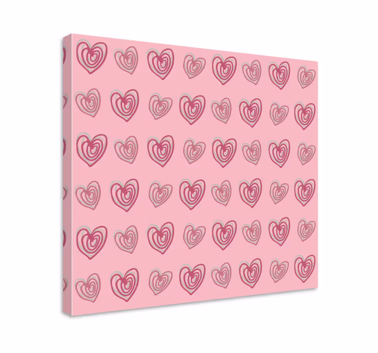 Inspirational wall art heart pattern design - TenStickers