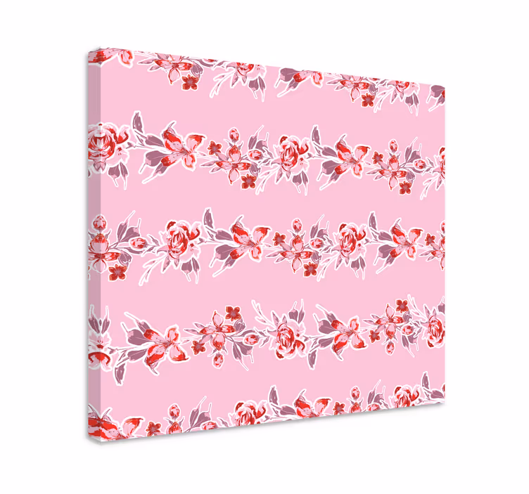 Flowers canvas botanical pattern design - TenStickers