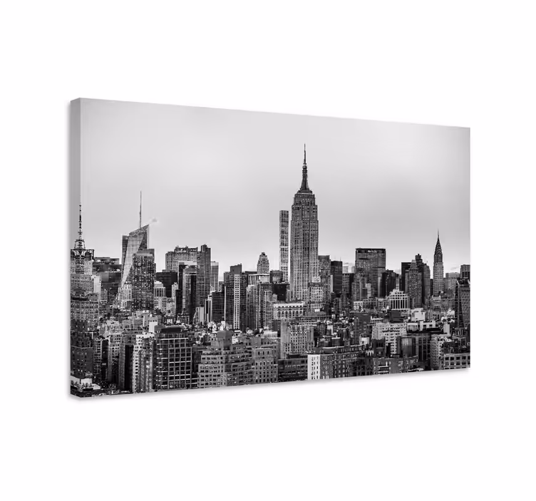 Detailed New York skyline city canvas prints - TenStickers