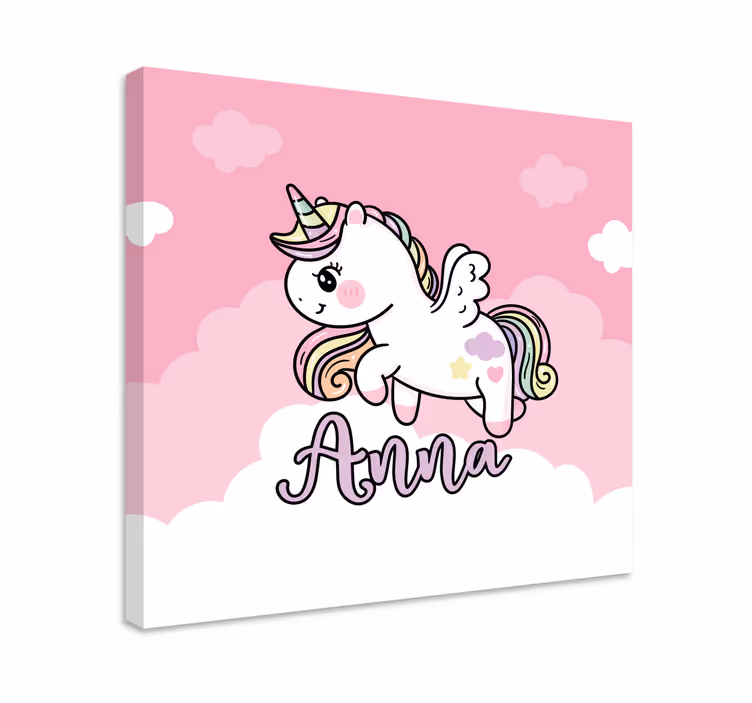 Cute unicorn fantasy unicorn pictures framed - TenStickers