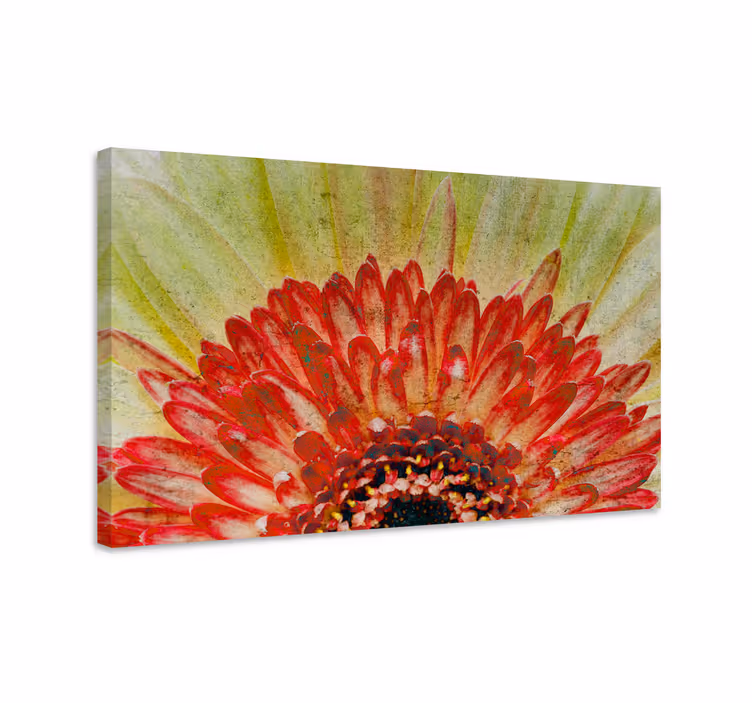 Flowers canvas vibrant floral detail - TenStickers