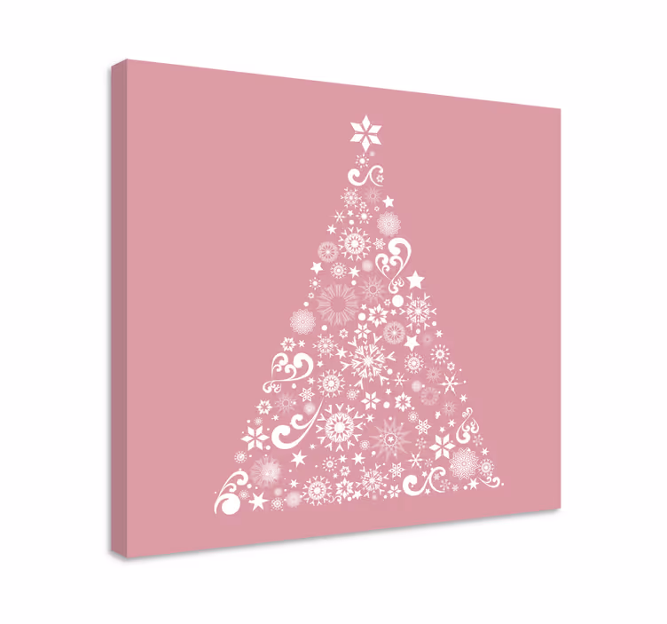 Flowers canvas festive floral tree art - TenStickers