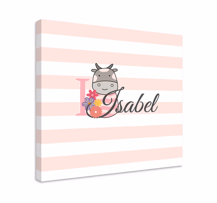 People canvas adorable cow artwork - TenStickers