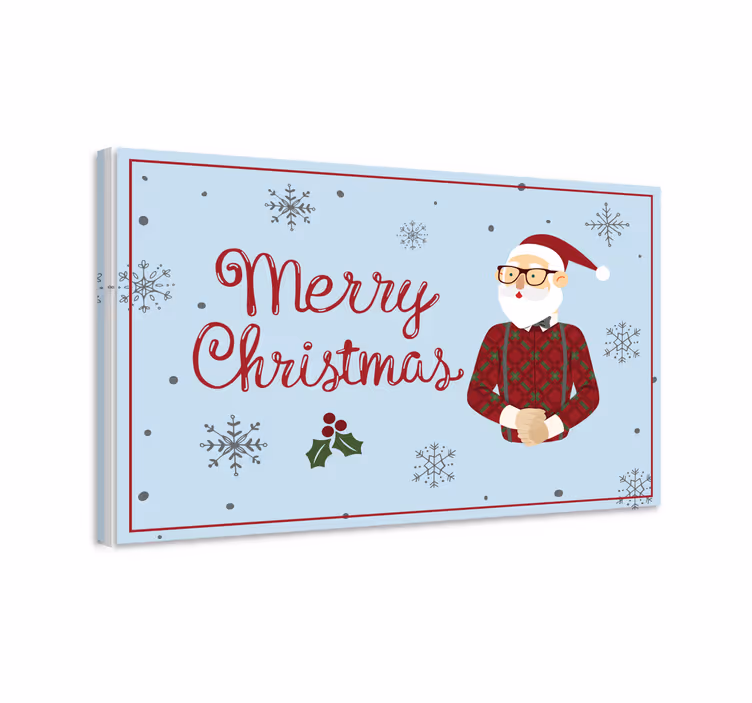 3d pictures wall art santa claus joy - TenStickers