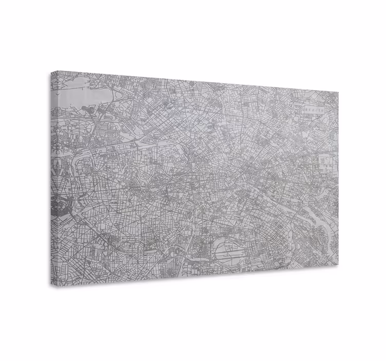 City map Berlin city canvas print - TenStickers