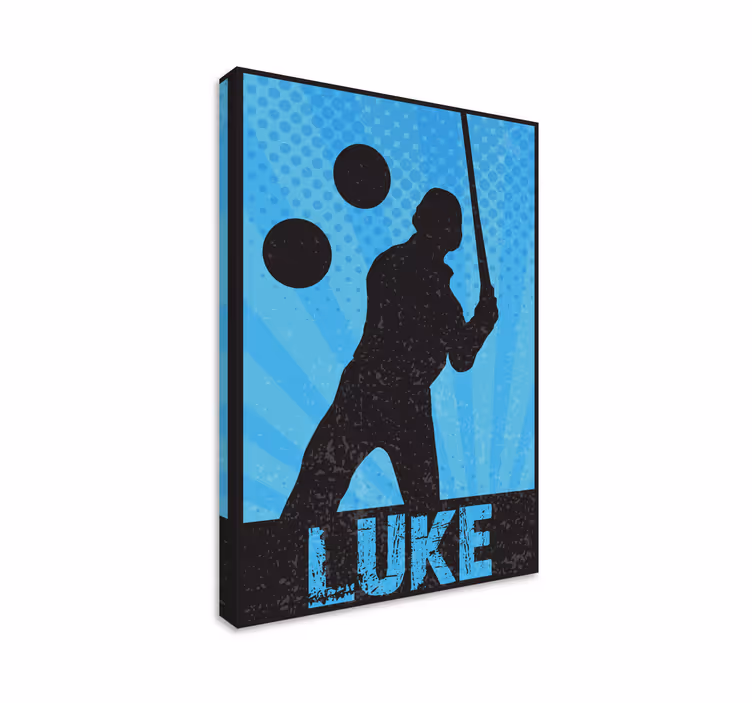 Sports canvas art dynamic athlete silhouette - TenStickers
