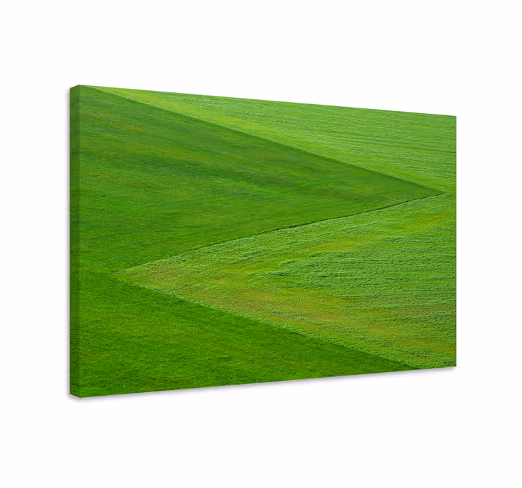 Landscape canvas lush green terrain artwork - TenStickers