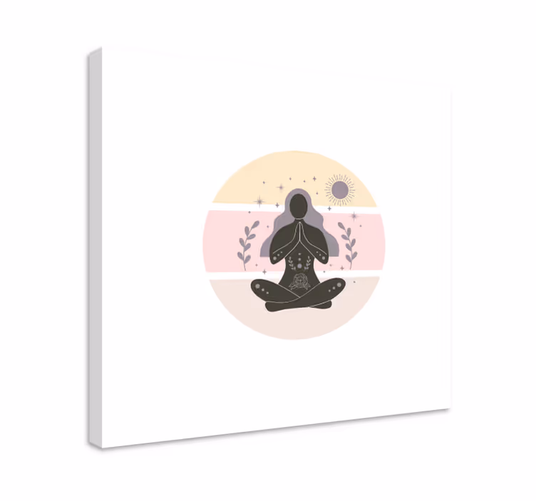 Buddha wall art in meditation pose - TenStickers