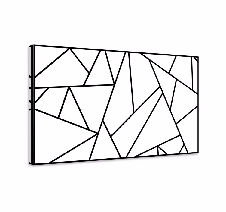 Angular Patterns abstract wall art  1 - TenStickers