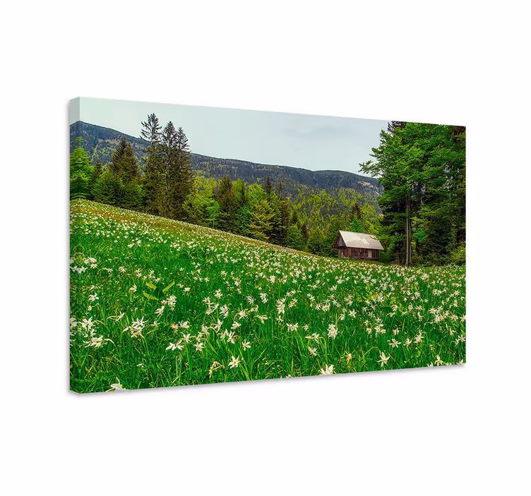 Landscape cottagecore style landscape canvas - TenStickers
