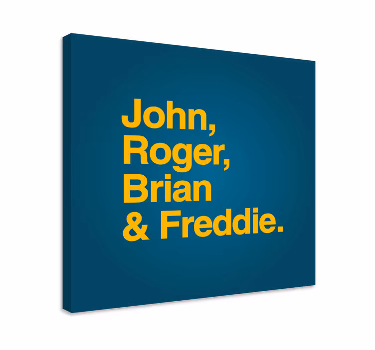 Abc canvas wall art personalized family names art - TenStickers